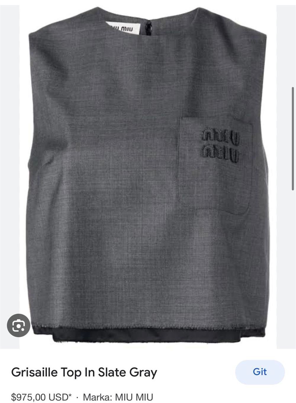 Miu crop top
