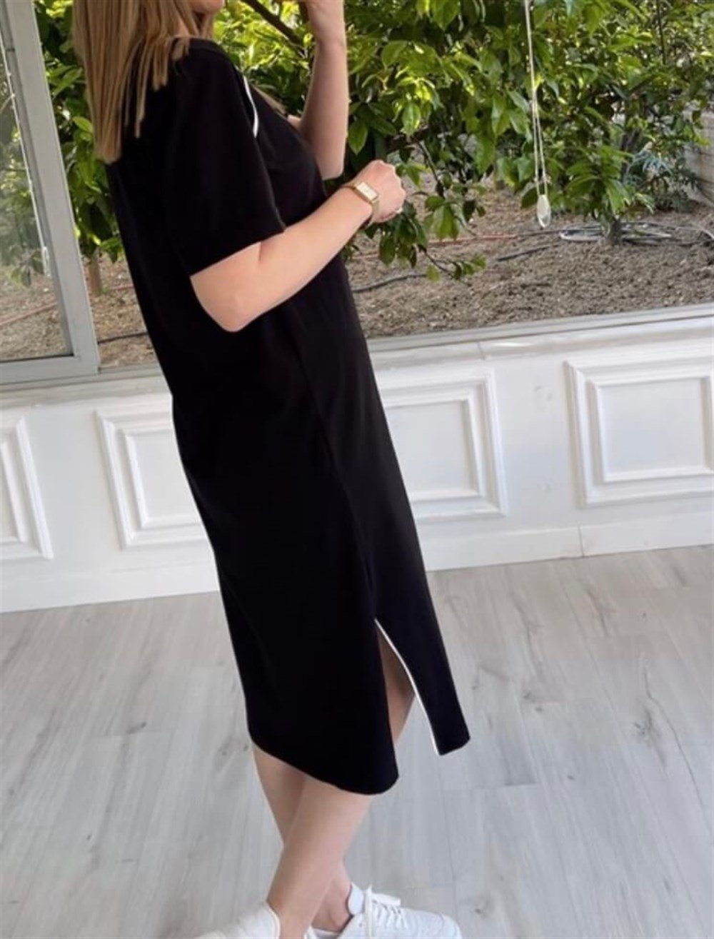 Twist model Biye Detaylı Örme Elbise 