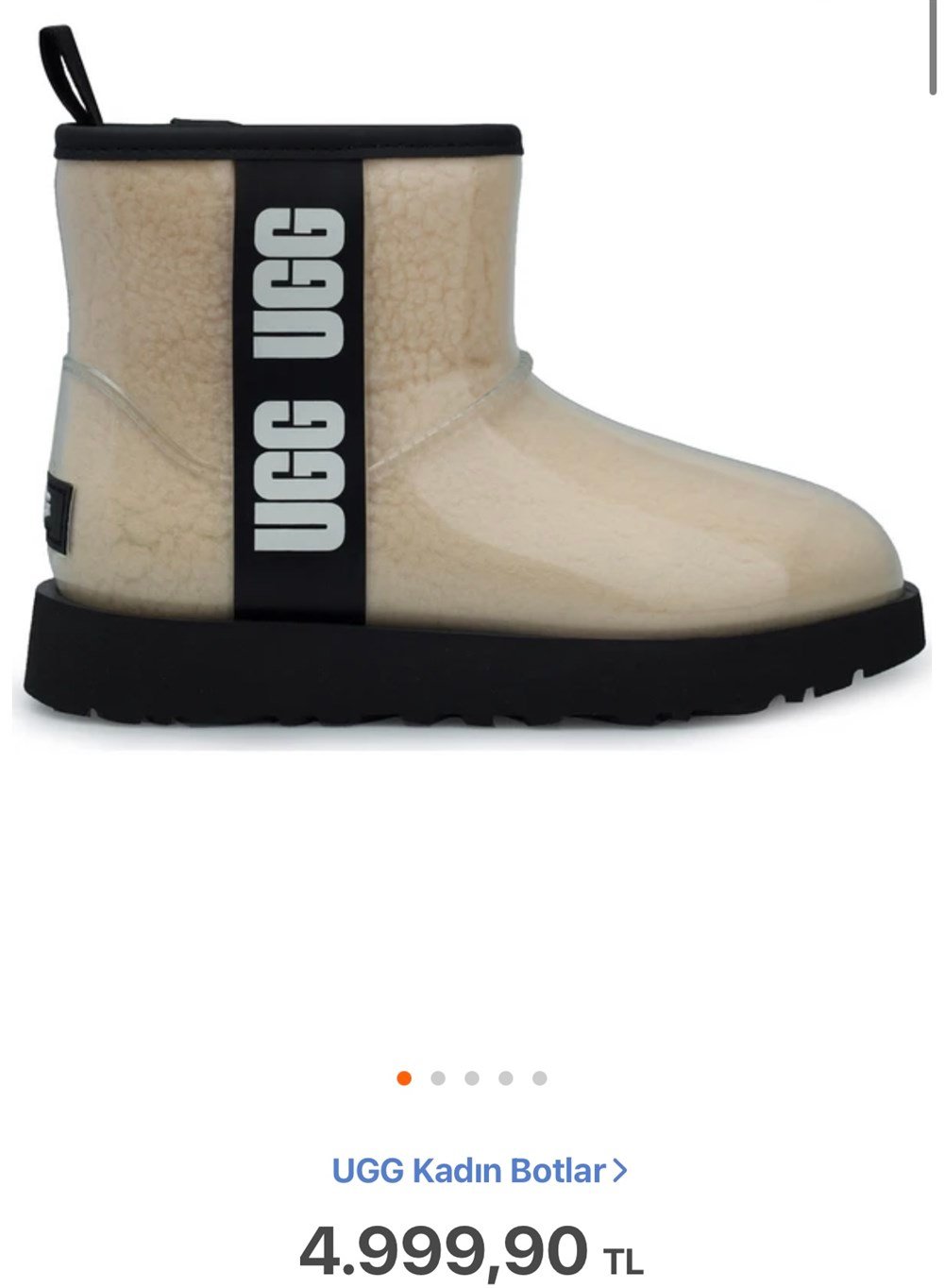 UGG BEYAZ BOT 