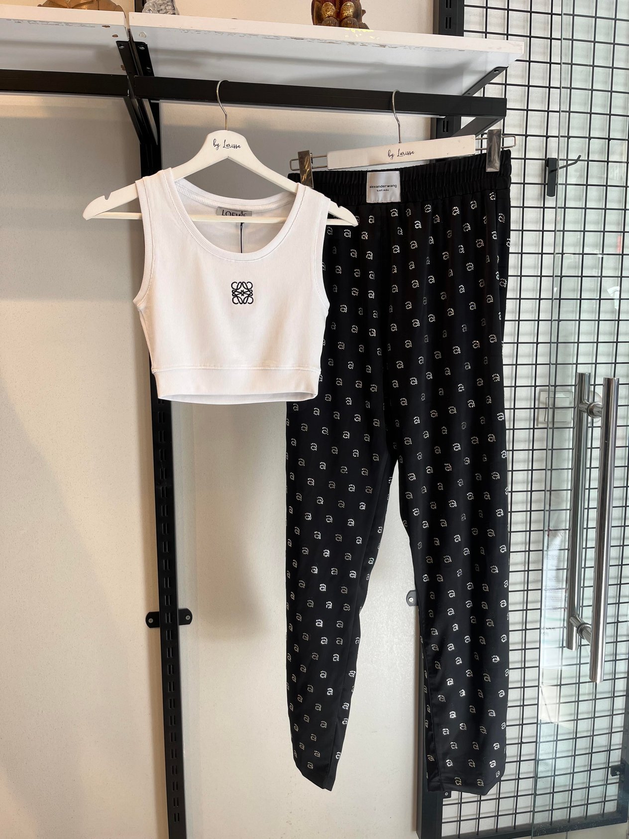 YENİ SEZON LOEWE BEYAZ CROP TOP