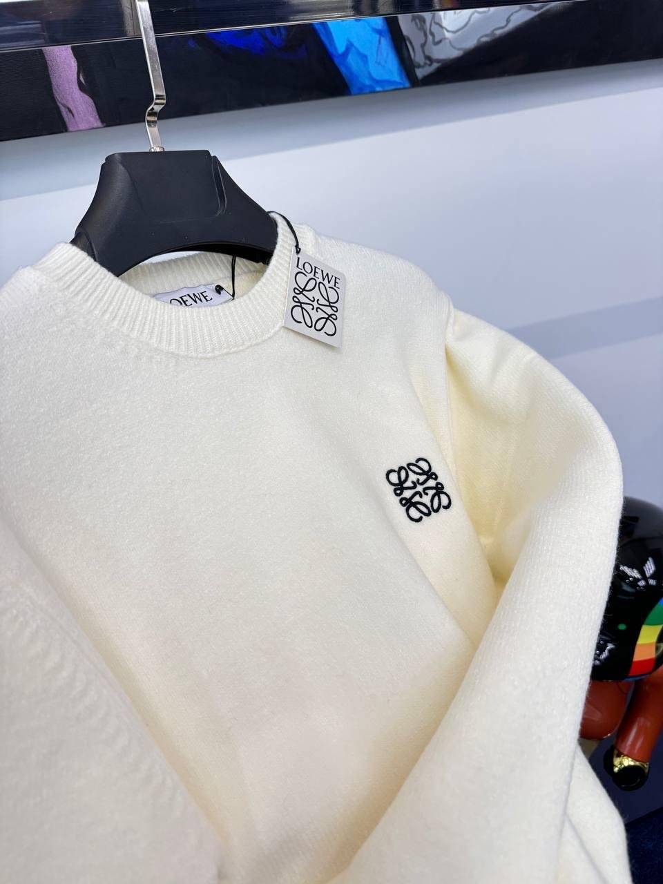 YENİ SEZON LOEWE BEYAZ YÜN KAZAK