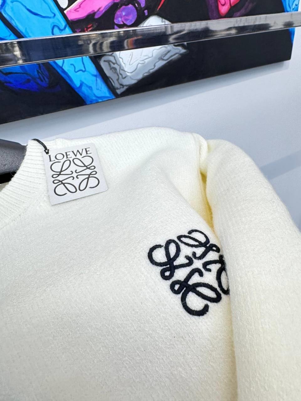 YENİ SEZON LOEWE BEYAZ YÜN KAZAK