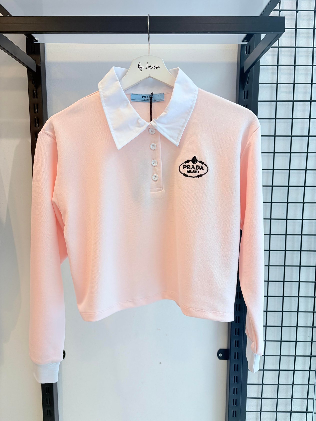 YENİ SEZON PRADA POLO YAKA PEMBE TİŞÖRT