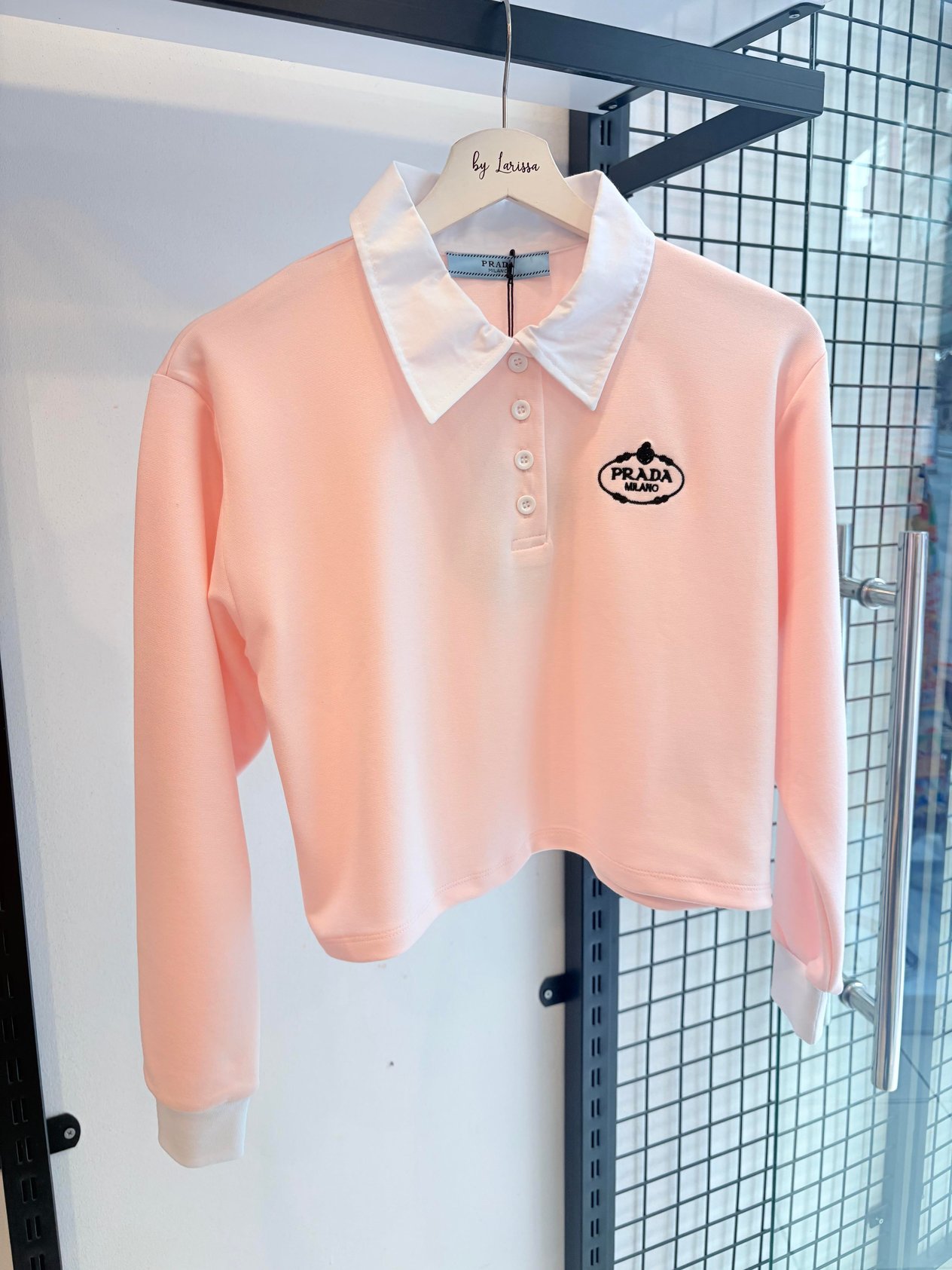 YENİ SEZON PRADA POLO YAKA PEMBE TİŞÖRT