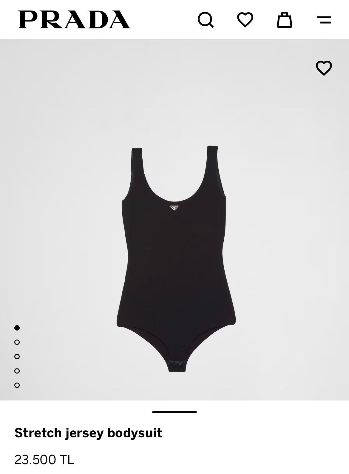 YENİ SEZON PRADA SİYAH BODY 