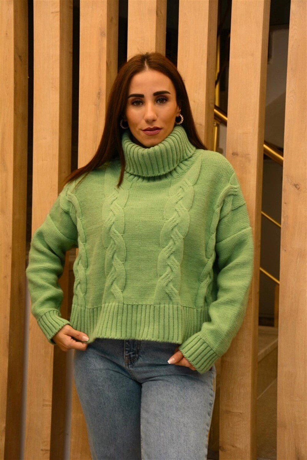 yeşil kazak