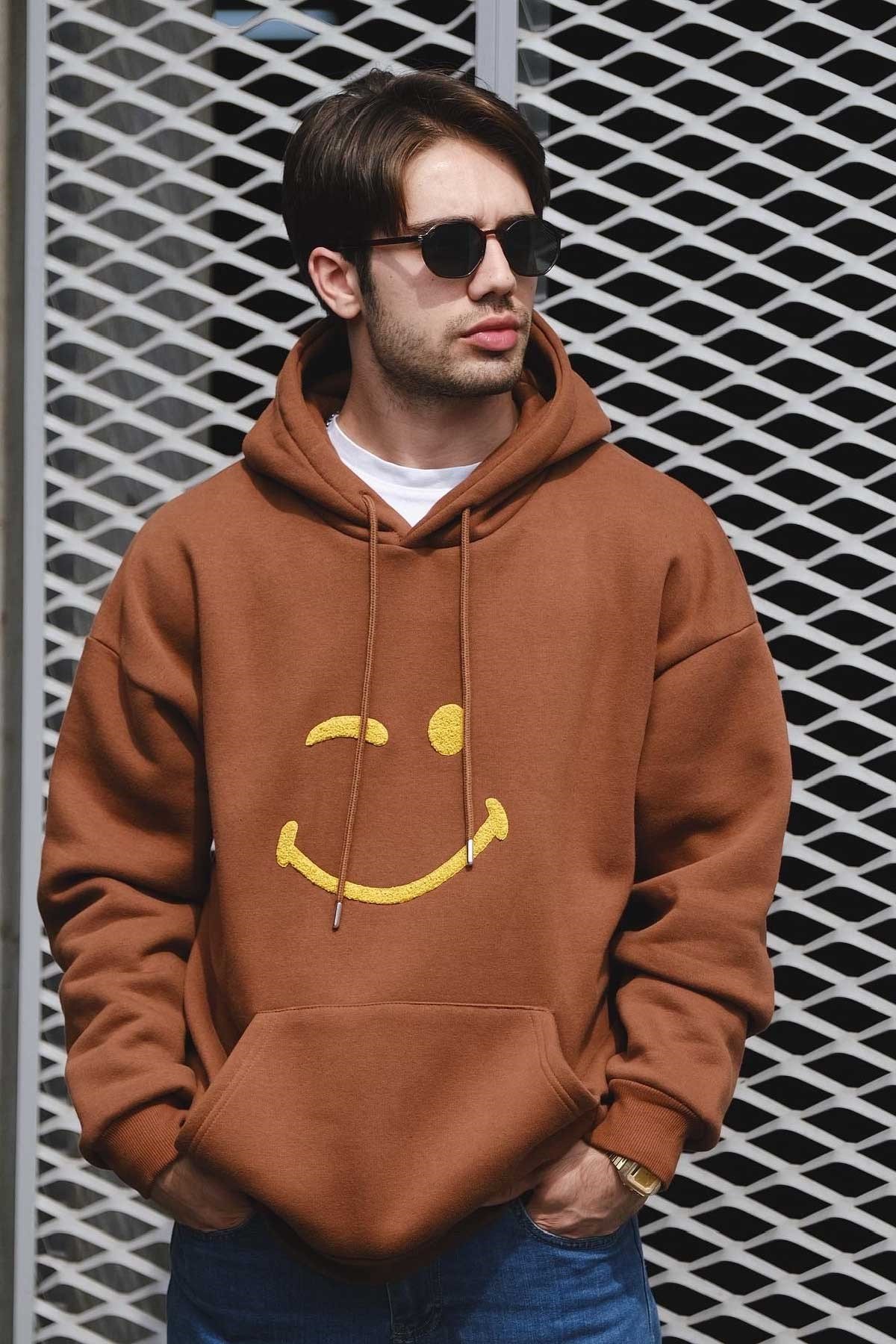 Bol Kalıp Smile Sweatshirt