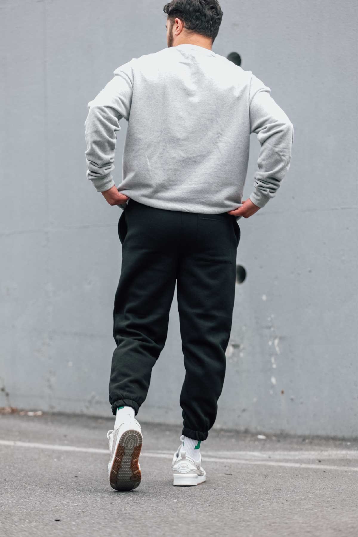 Hafif Oversize Siyah Eşofman