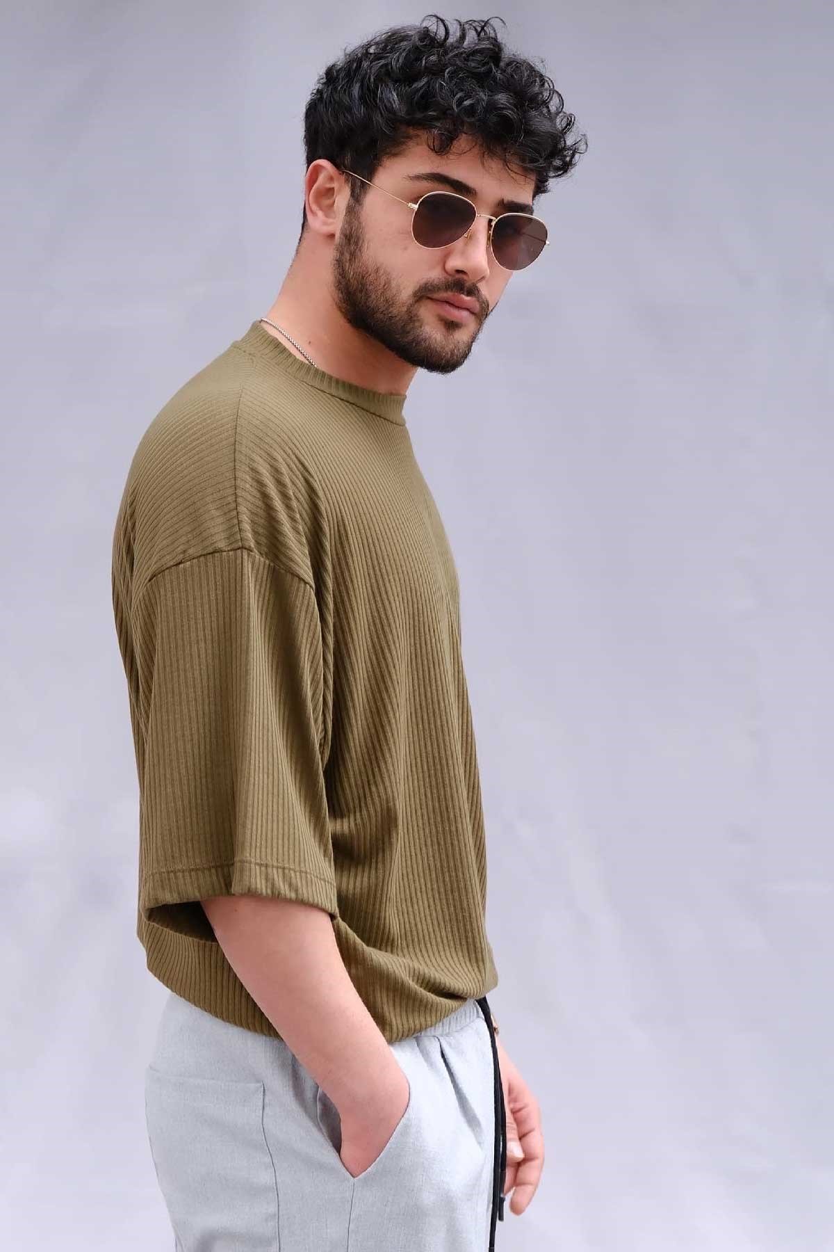Oversize Yeşil T-Shirt