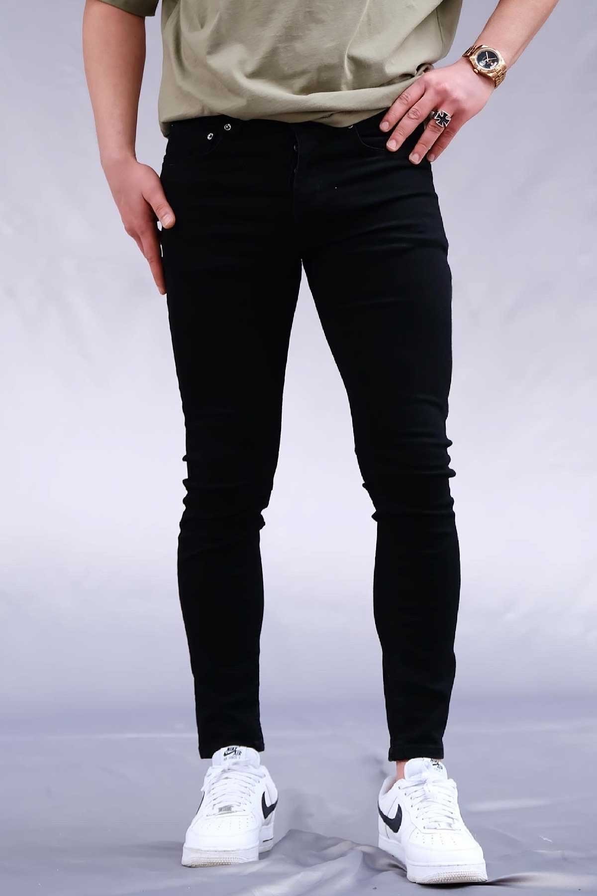 Slim Fit Siyah Jean 