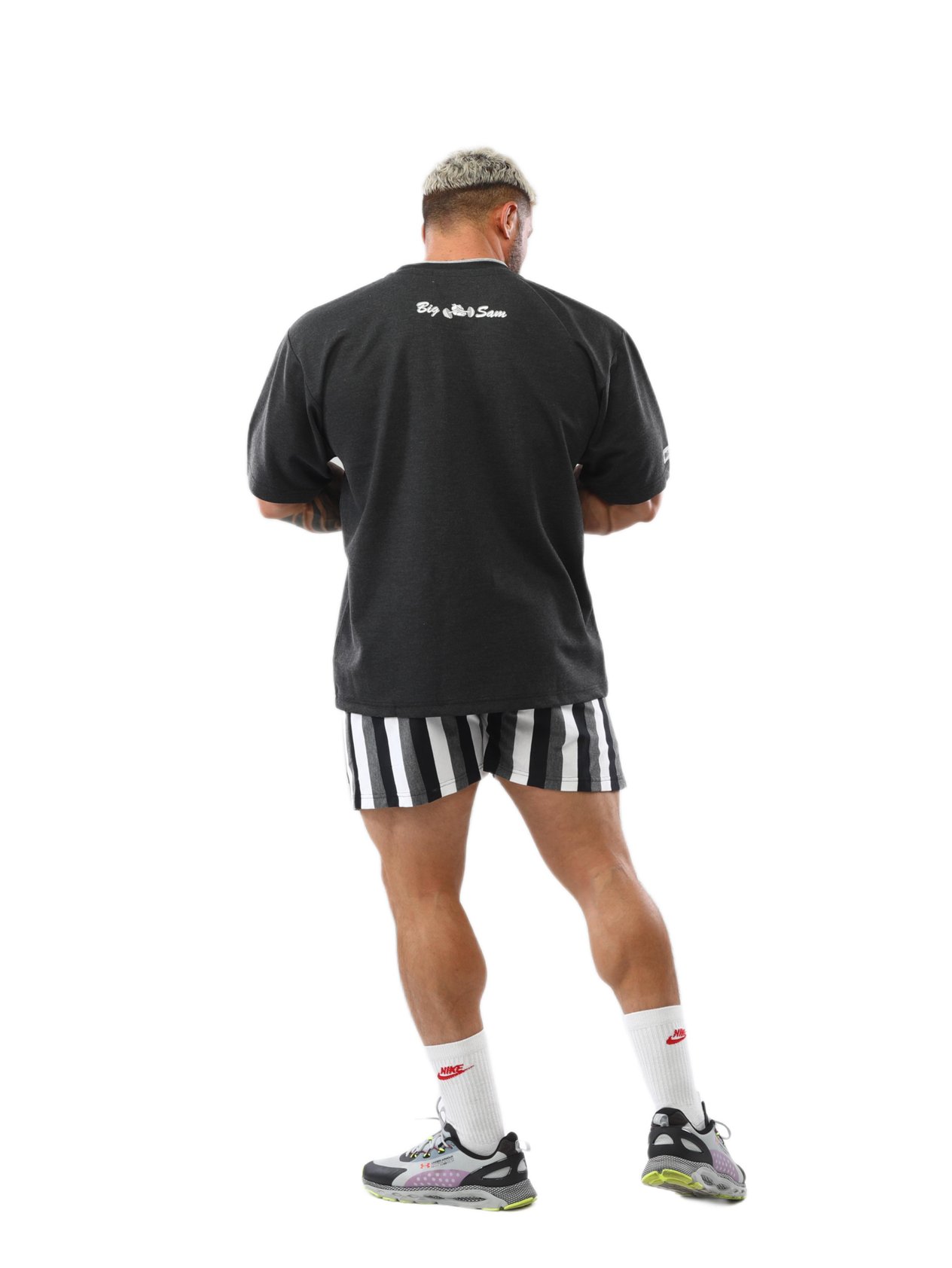 Antrasit Geniş Kesim Tişört Big Sam 2820