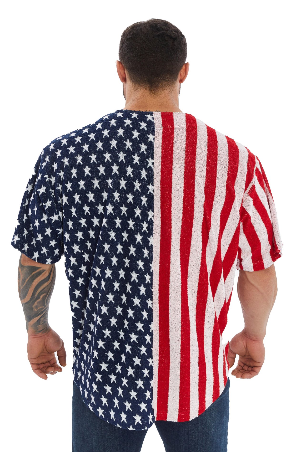 Erkek Oversize Havlu T-shirt Gym Rag Top BGSM 3378