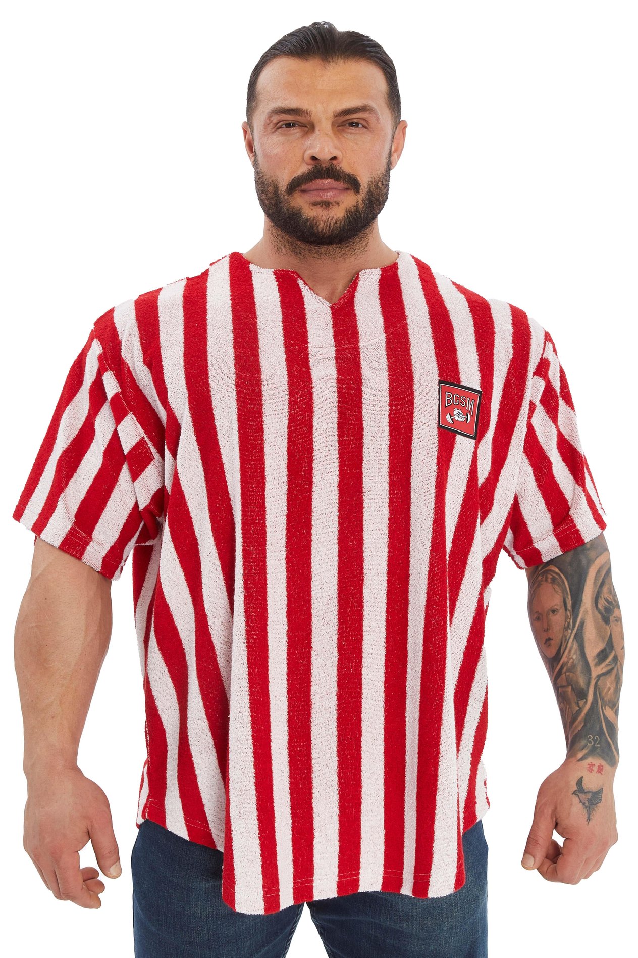Erkek Oversize Havlu T-shirt Gym Rag Top BGSM 3378
