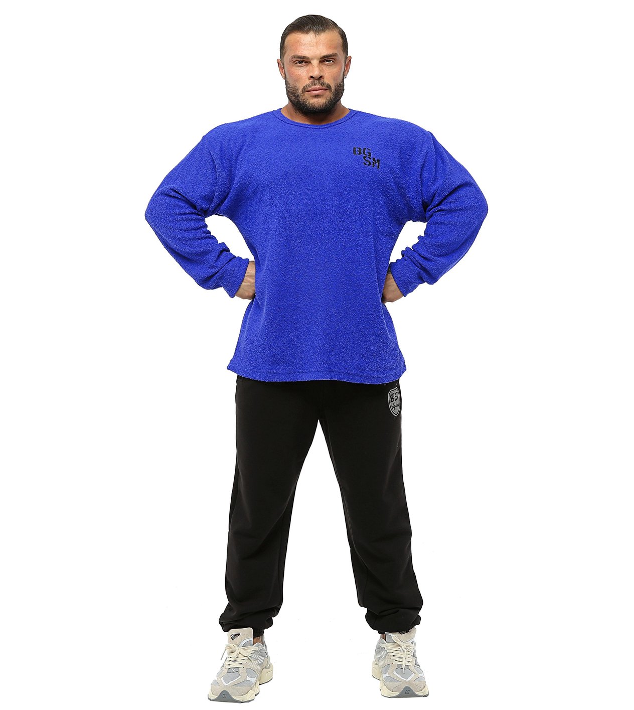 Erkek Oversize Sweatshirt, Kışlık Havlu Kumaş Kazak