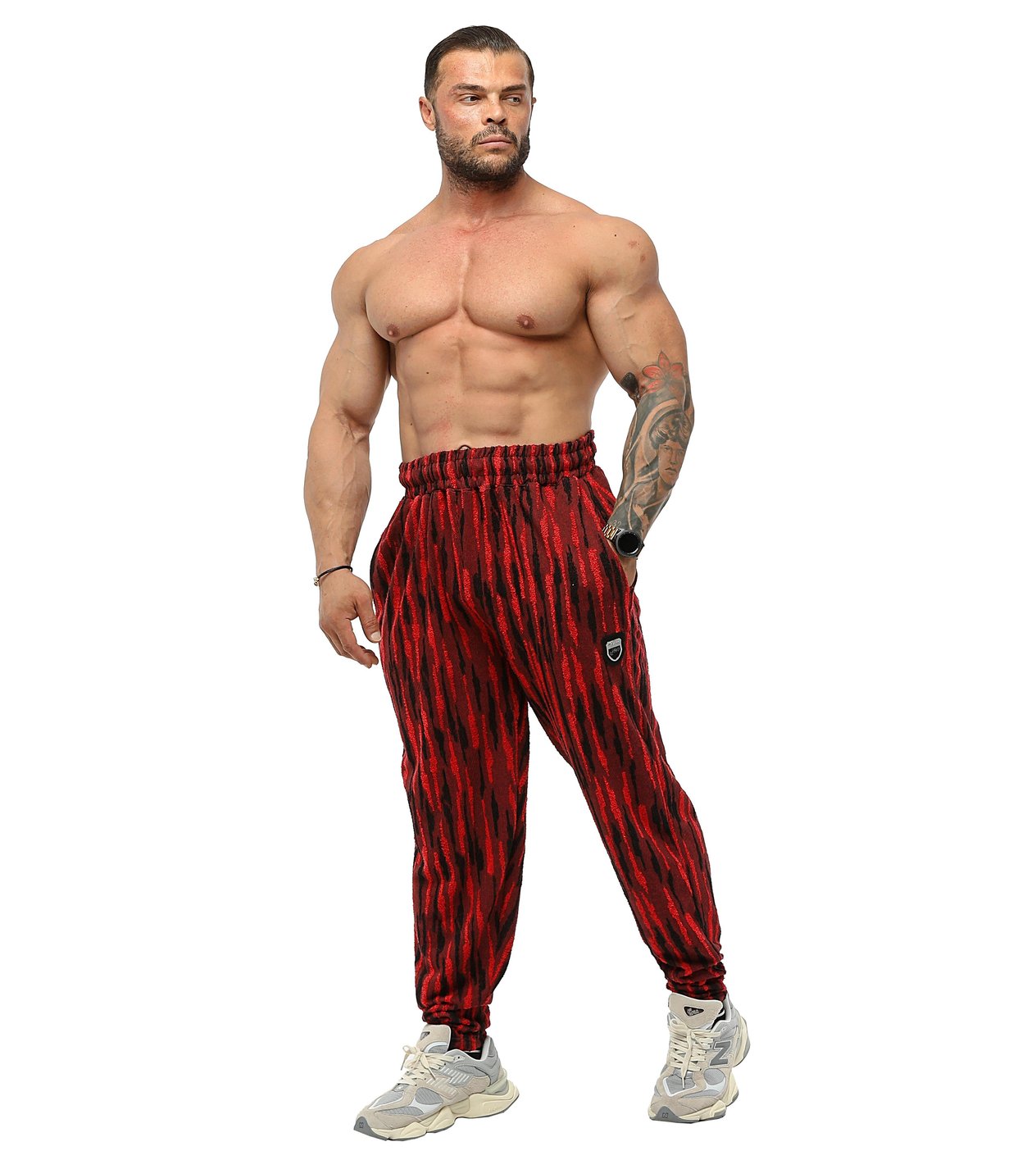 Kışlık Eşofman Altı Dokulu Oversize Body Pantolon