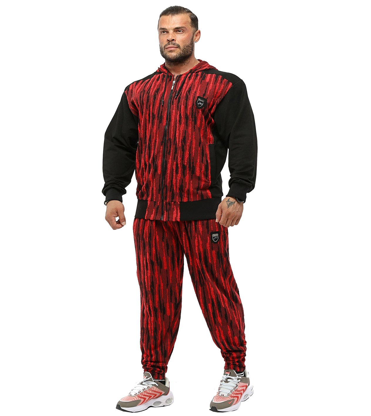 Kışlık Eşofman Altı Dokulu Oversize Body Pantolon