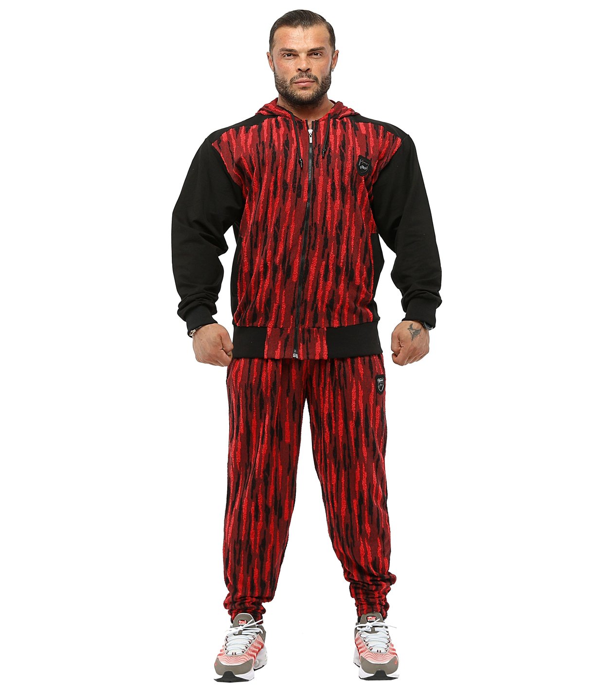 Kışlık Eşofman Altı Dokulu Oversize Body Pantolon