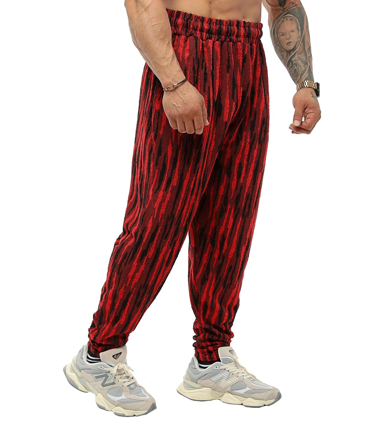 Kışlık Eşofman Altı Dokulu Oversize Body Pantolon