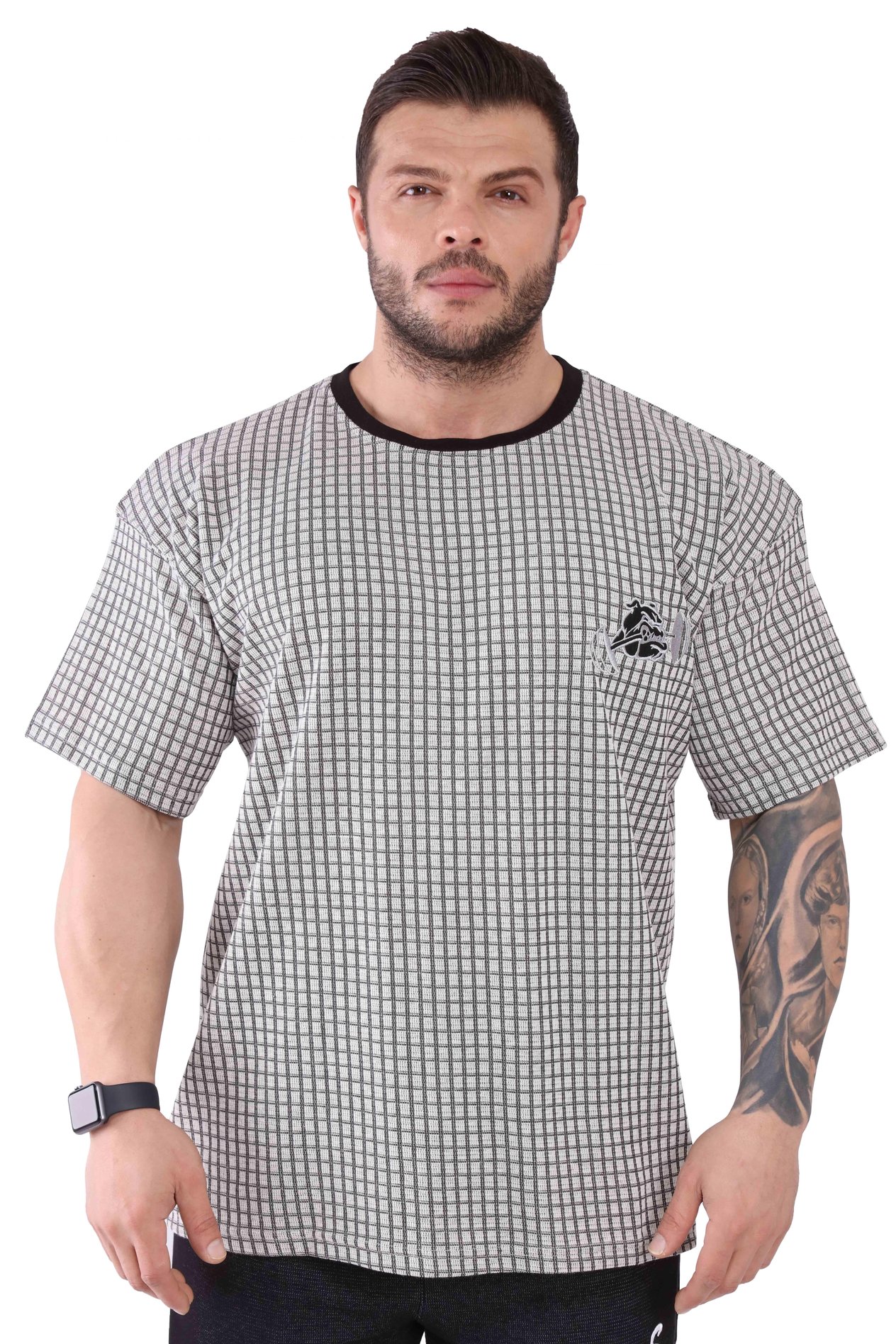 Spor T-shirt Bol Kesim Pamuklu Üst Big Sam 2765