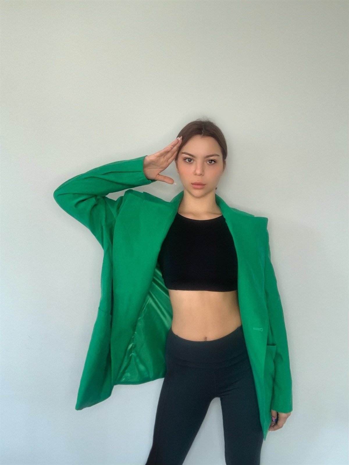 Yeşil Blazer Ceket