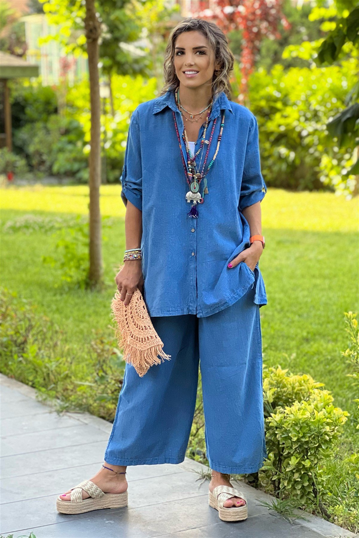 Mavi Toskana Model İkili Takım