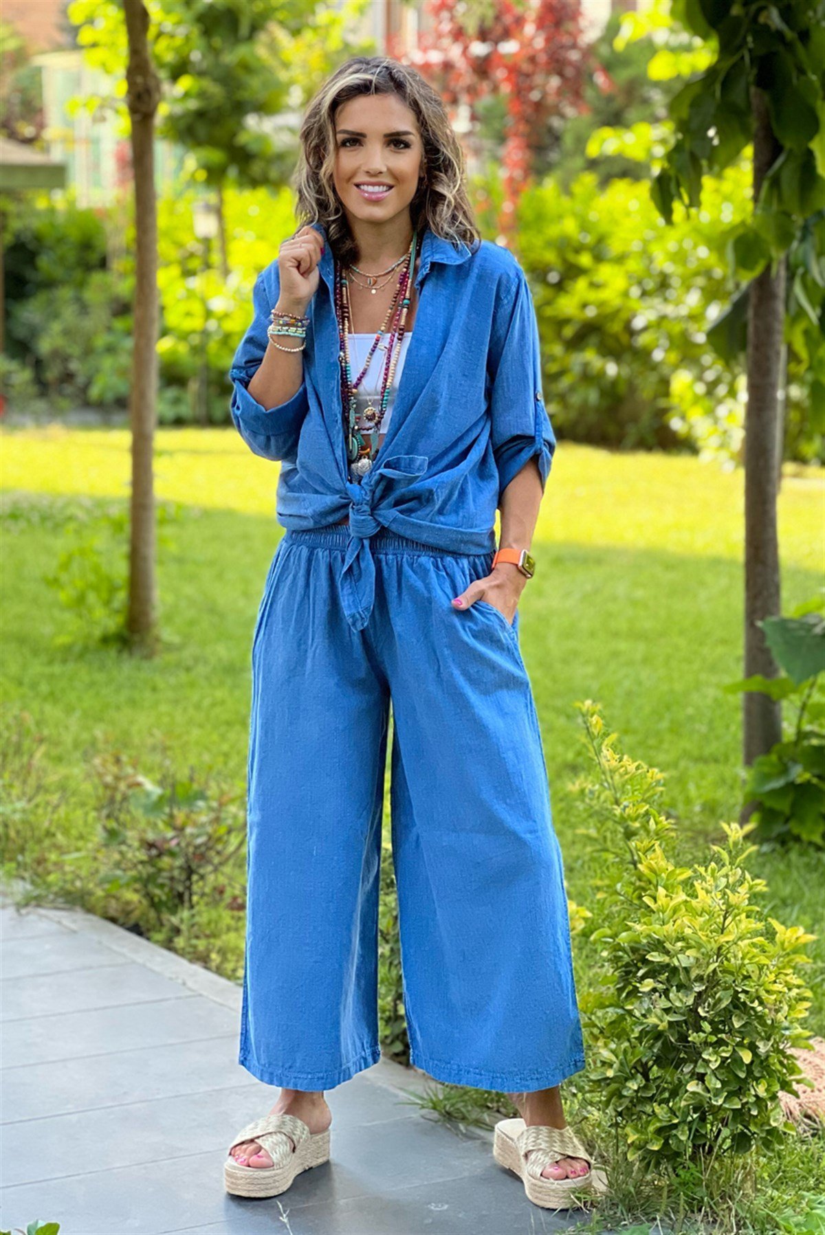 Mavi Toskana Model İkili Takım