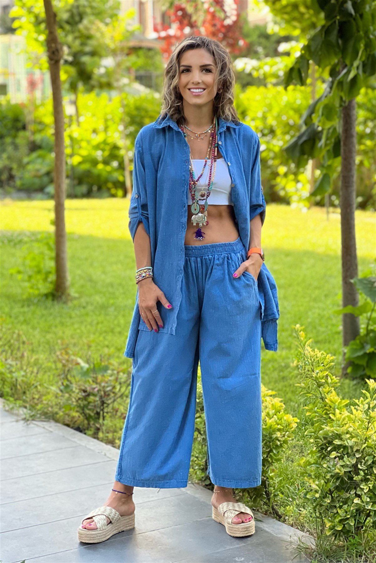 Mavi Toskana Model İkili Takım