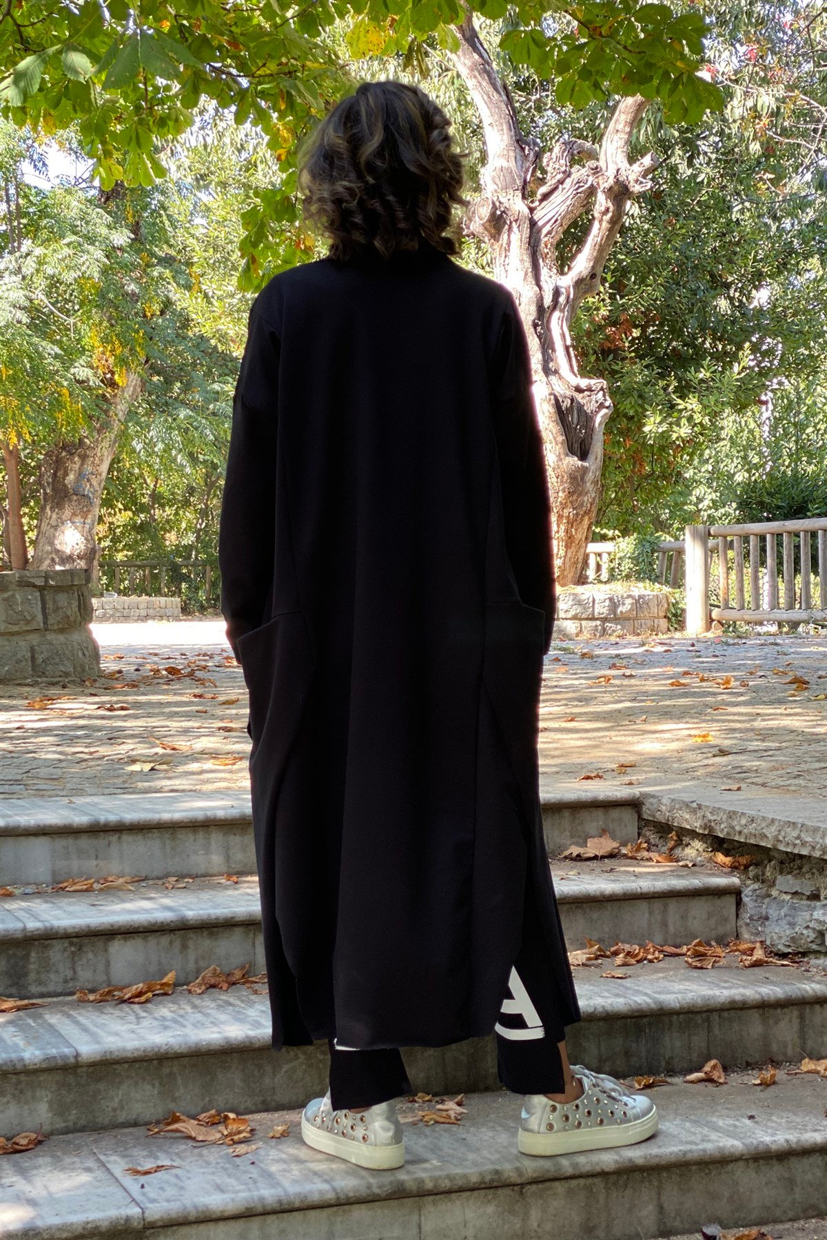 Siyah Şal Yaka Kap