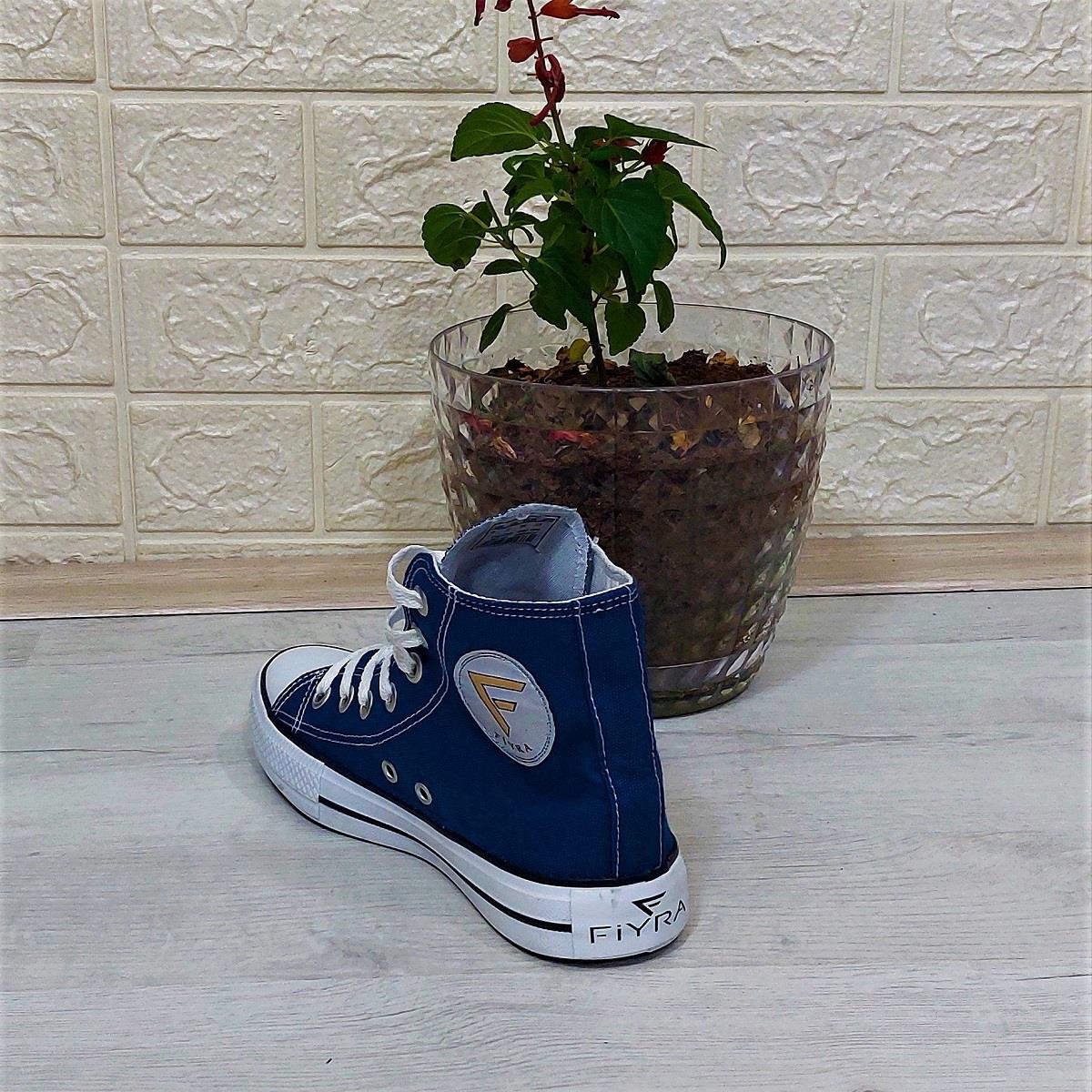 Fiyra 555 Kot Mavi Uzun Unisex Sneaker Keten Spor Ayakkabı