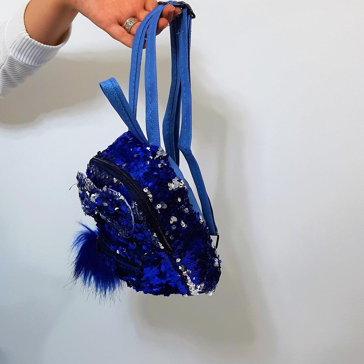 Fiyra crn Saks Pullu Kız Çocuk Sırt Çantası (16cmx20cmx10cm)