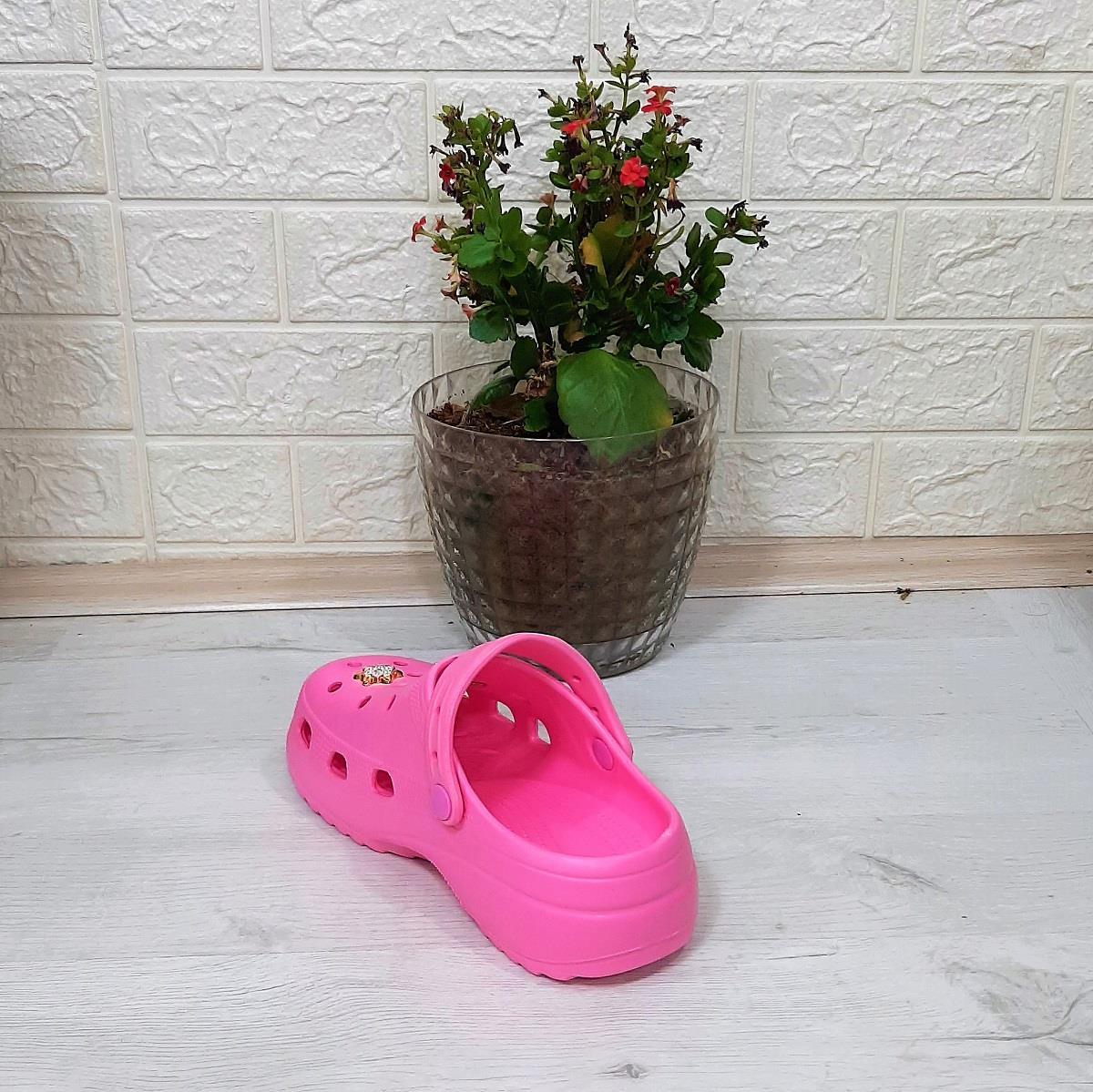 Sonimix 12901 Pembe Taşlı Kalın Tabanlı Bayan  Terlik