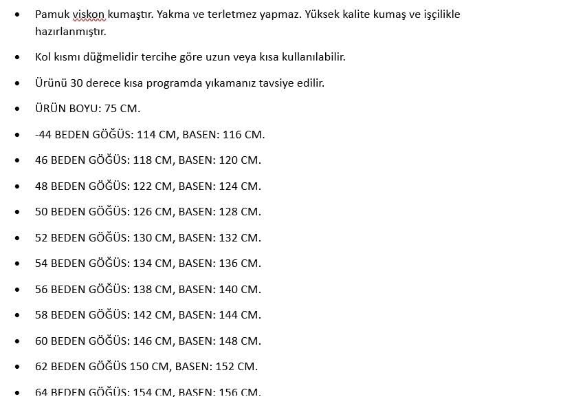  Kadın Hardal Desenli Pamuk Viskon Büyük Beden Gömlek