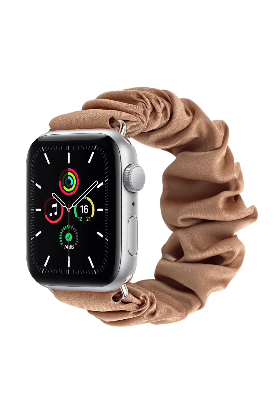 Scrunchie Apple Watch Band Latte Silk