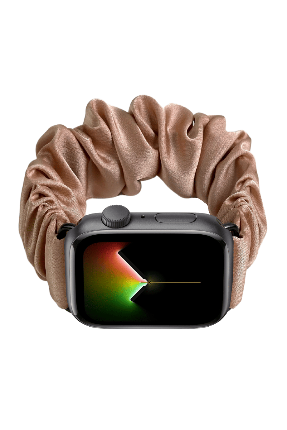 Scrunchie Apple Watch Band Latte Silk