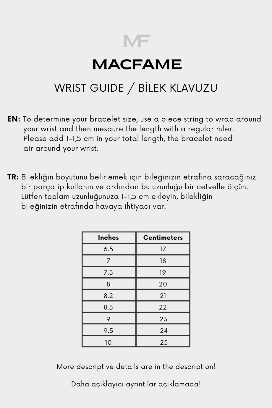 Bileklik ölçüsü nasıl hesaplanır?