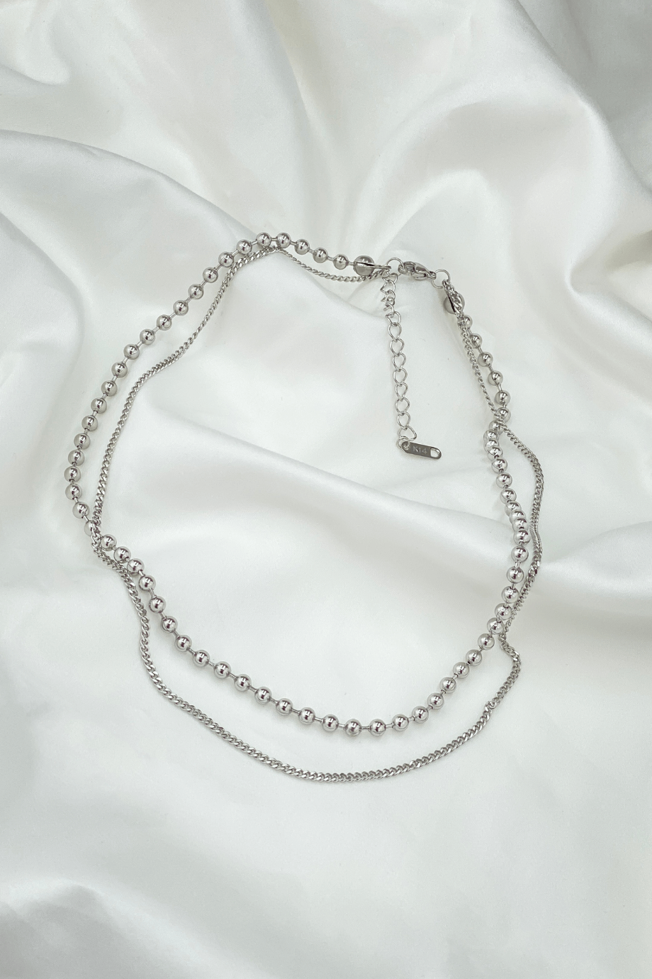 Silver Ball Multi-Layer Necklaces