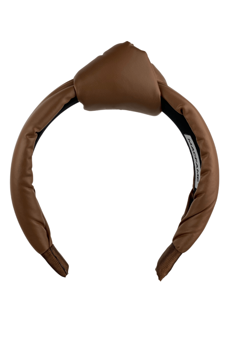 Brown Leather Padded Headband