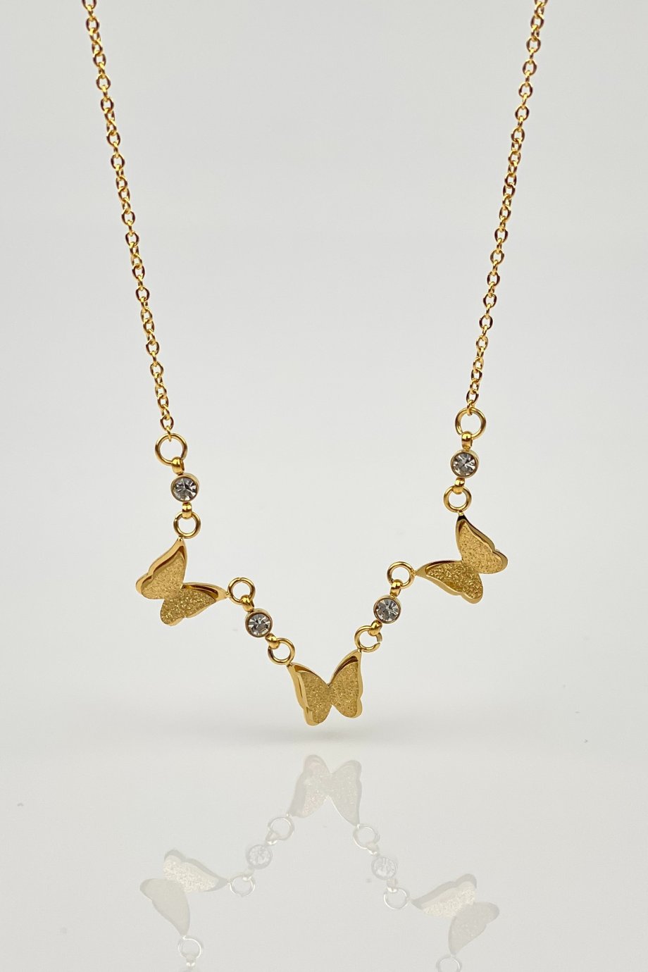 Butterfly Necklace Gold