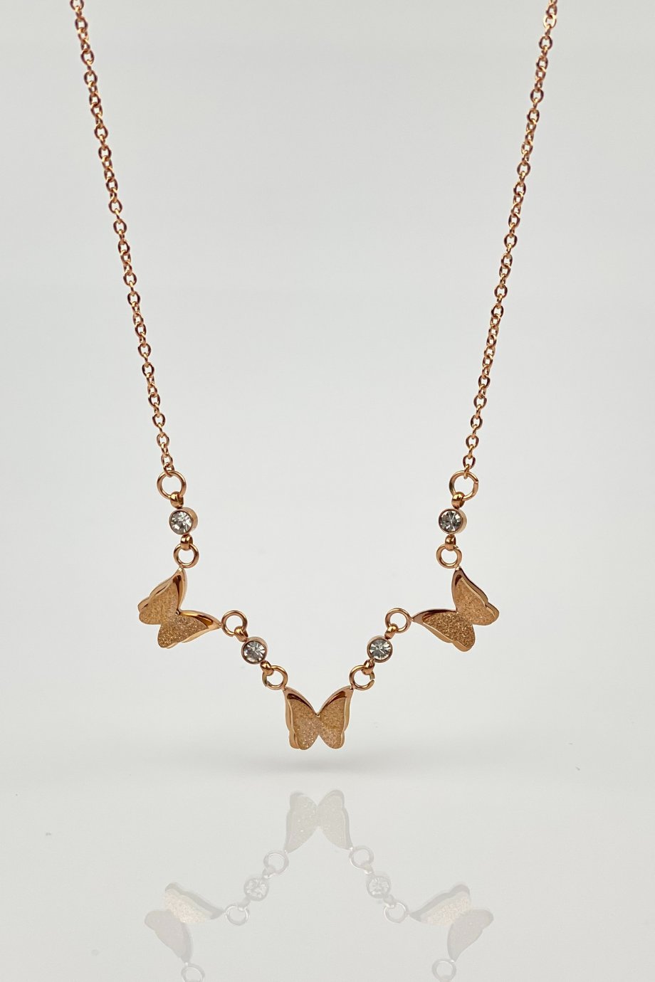 Butterfly Necklace Bronze