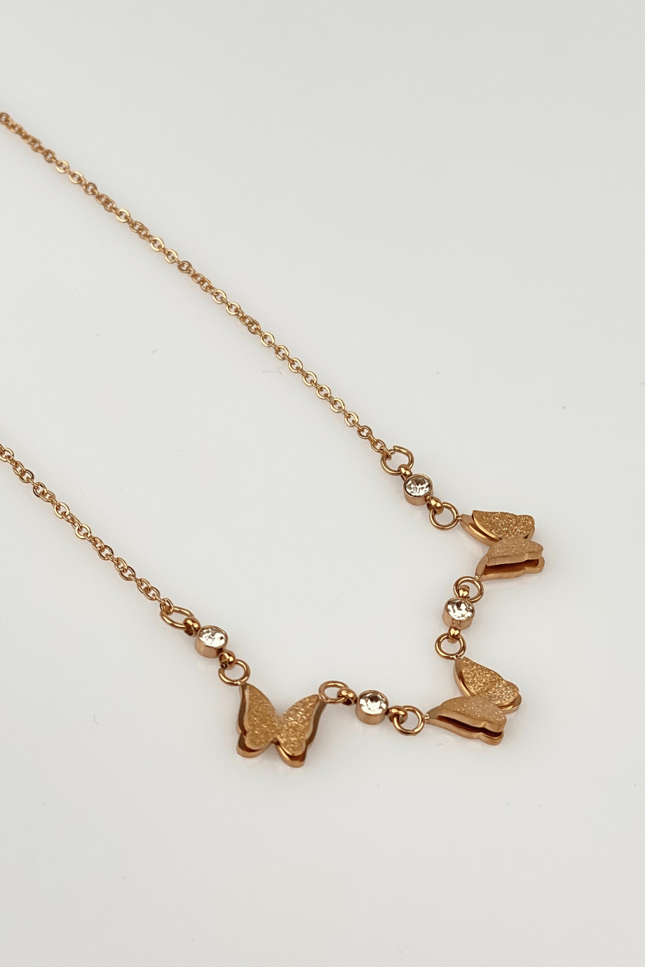Butterfly Necklace Bronze