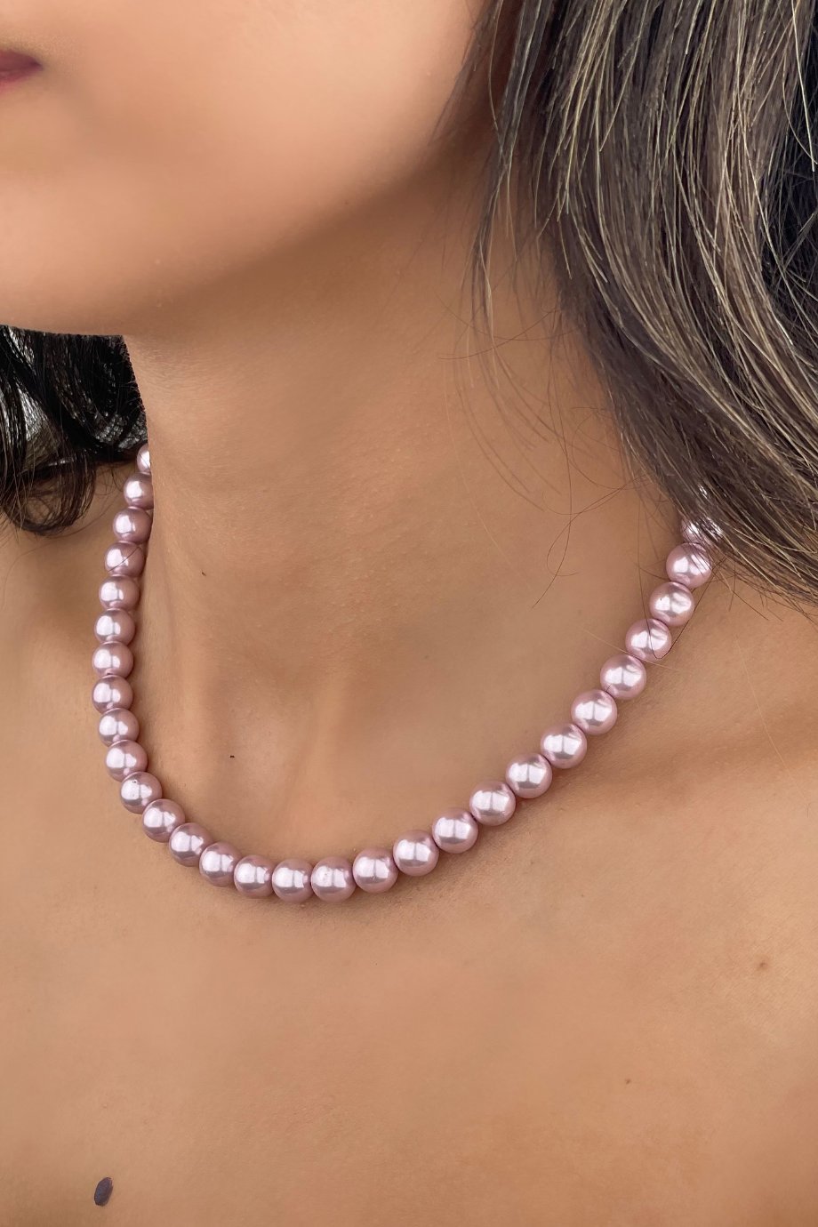 Pembe İnci Kolye