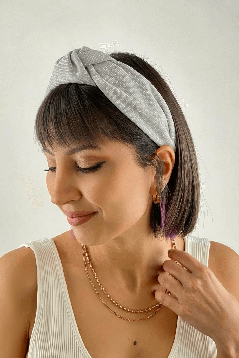 Silvery Headband Silver
