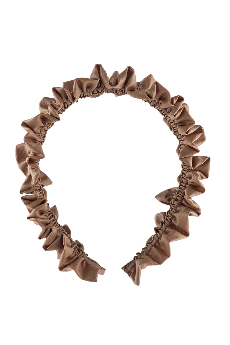 Camel Leather Accordion Headband
