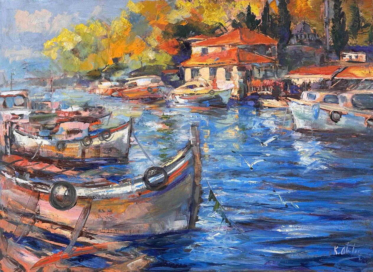 Kıyı Güzelliği | Yağlı Boya Tablo