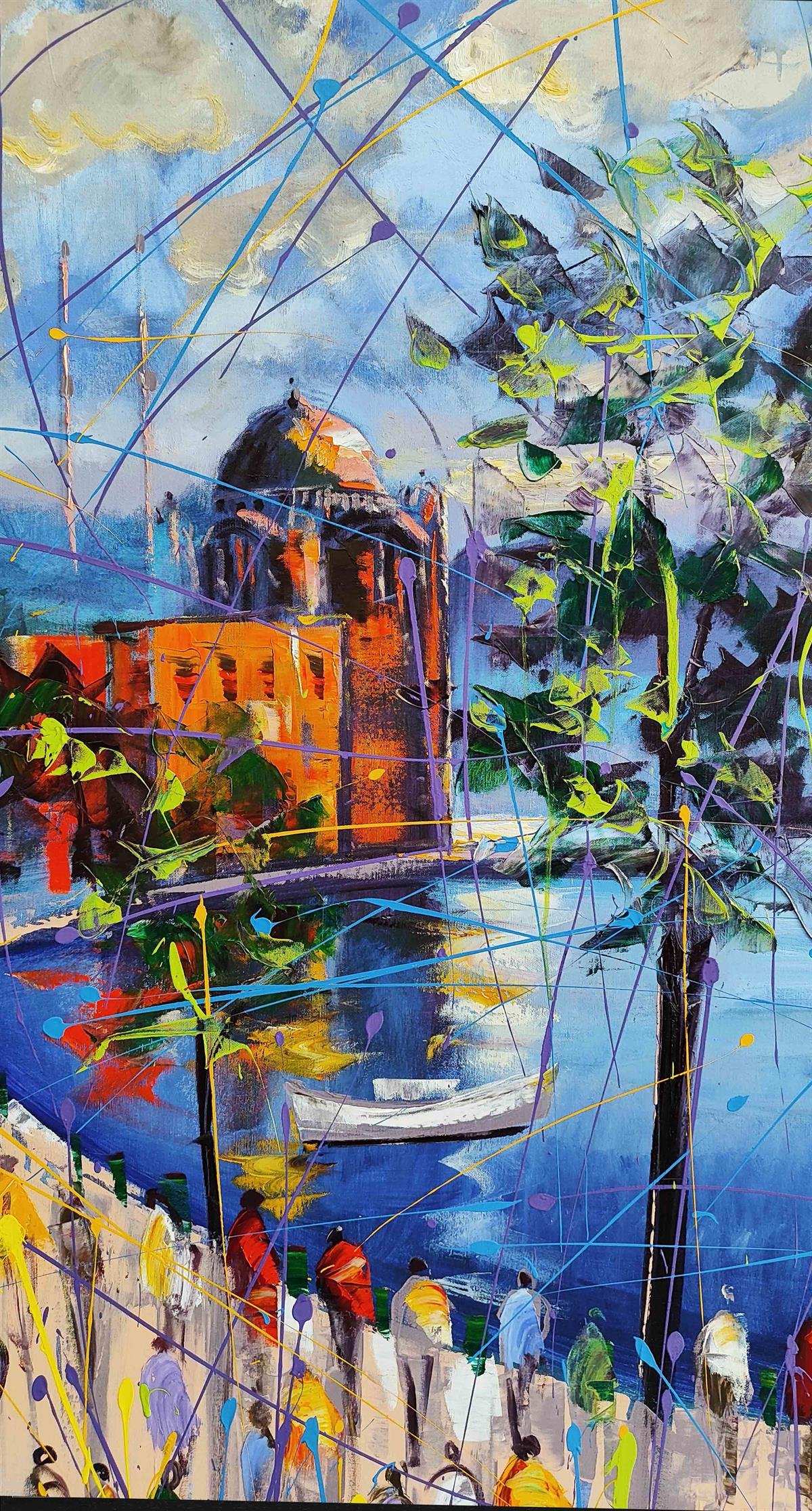 Modern yağlı boya tablolarkozaart galeri | El yapımı orjinal yağlı boya tablo satış sitesi