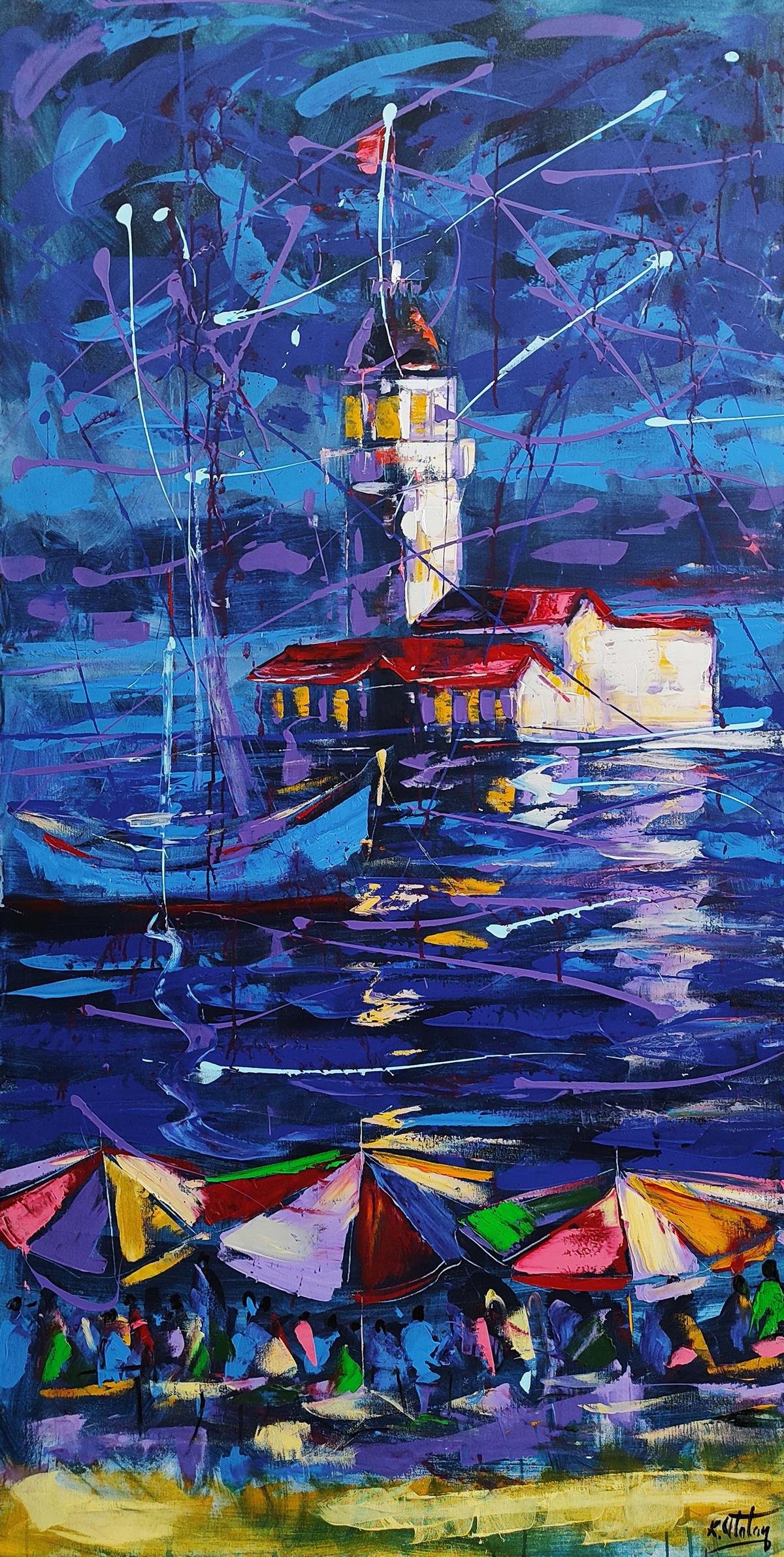 Modern yağlı boya tablolarkozaart galeri | El yapımı orjinal yağlı boya tablo satış sitesi