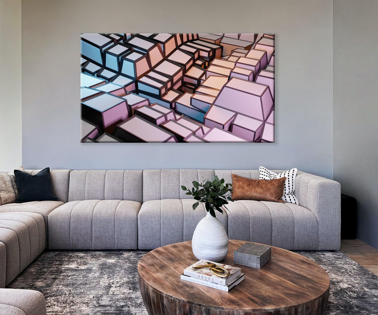 Soyut Kanvas TabloÜnlü Ressam Kanvas Tablo mükemmel baskı kalitesi Kozaart galeri 