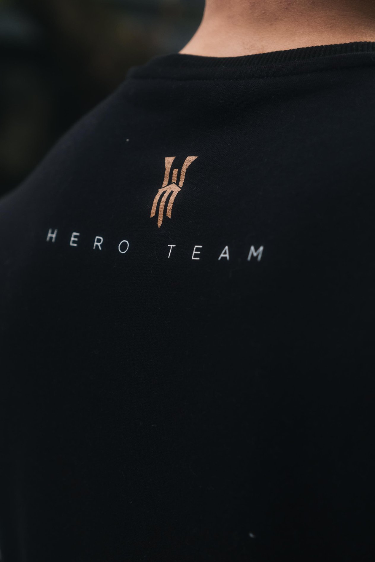 Heromega Merch Yarasa Kol Sweatshirt Siyah