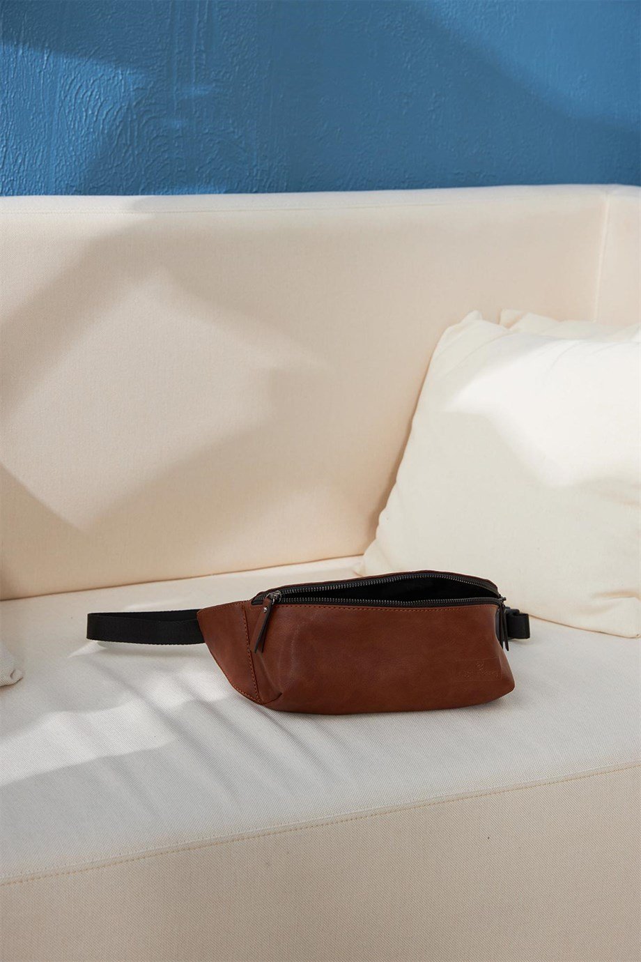 Kahverengi Unisex Omuz ve Bel Çantası