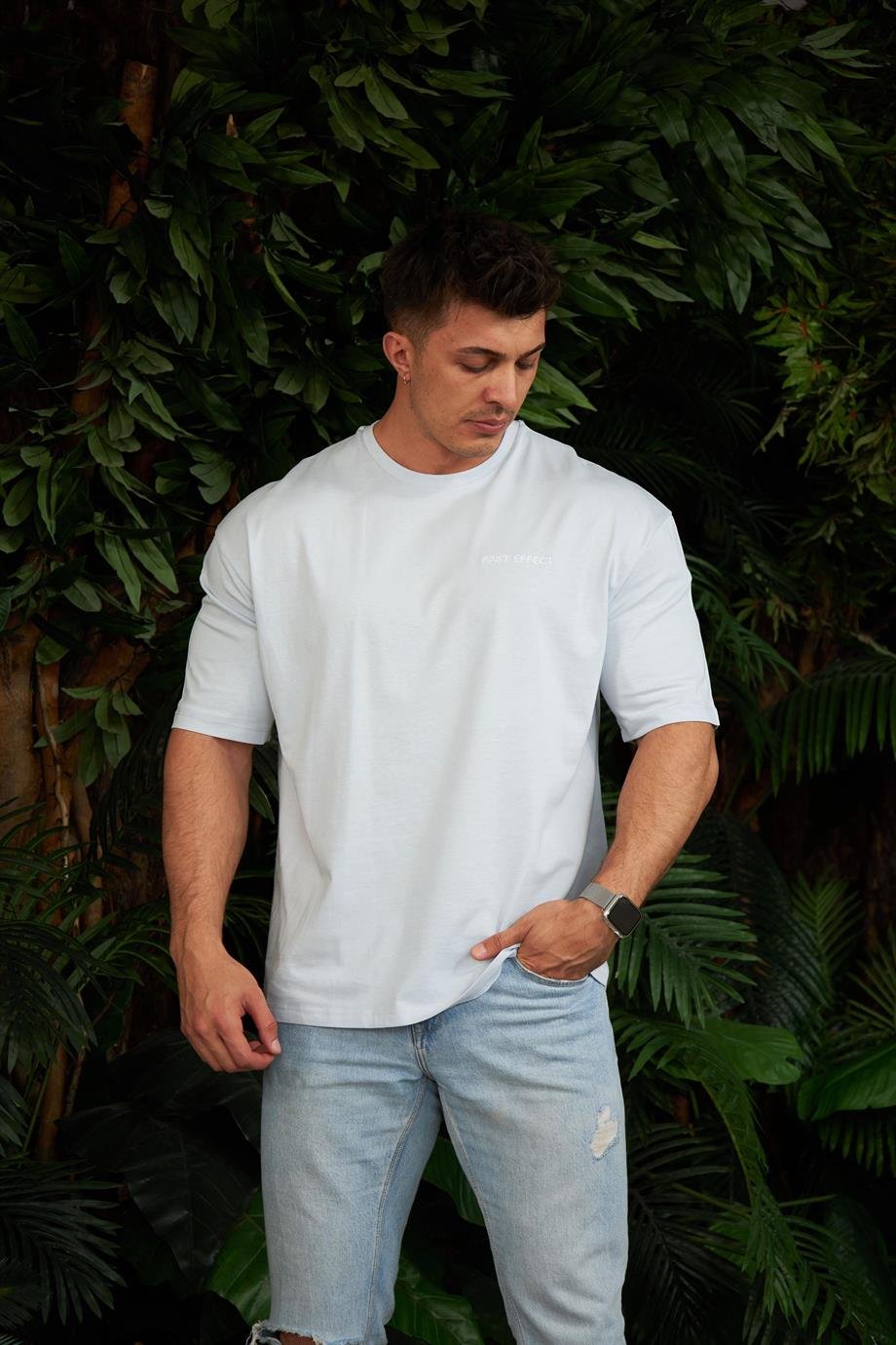 Nakış Detaylı Oversize Tshirt